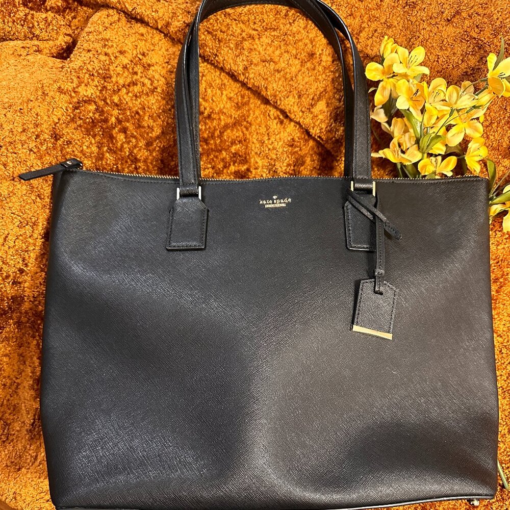 Kate Spade Black Saffiano Tote